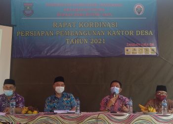 Jelang Pembangunan Kantor Desa, Pemdes Bitung Jaya Gelar Rapat Koordinasi