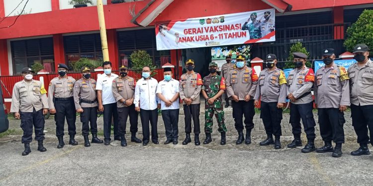 Polsek Cipondoh Gelar Vaksinasi Massal untuk Anak