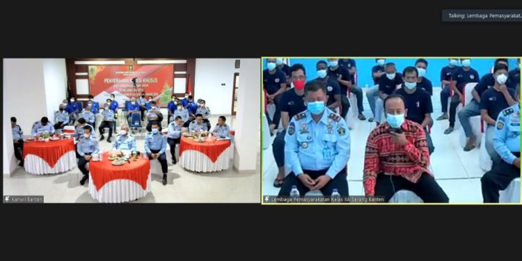 Hadiri Remisi Natal, Kakanwil Kemenkum HAM Apresiasi Kepala Ombudsman Banten