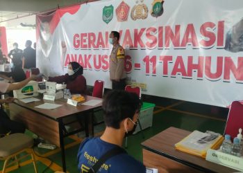 Polresta Bandara Soetta Adakan Vaksinasi untuk Anak-anak