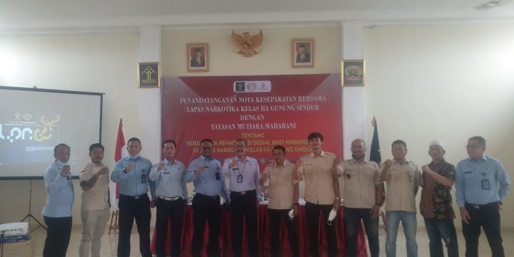 Rehabilitasi Sosial WBP, Lapas Narkotika Gunung Sindur Gandeng Yayasan Mutiara Maharani