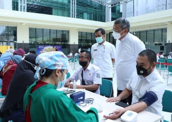 Ratusan Pegawai di Lingkup Setda Tangsel Divaksin Booster