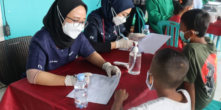 147 Orang di Yayasan Yatim Piatu, Divaksin Polresta Bandara Soetta