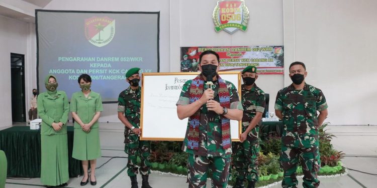 Kunker di Kodim Tangerang, Begini Pesan Danrem Wijayakrama