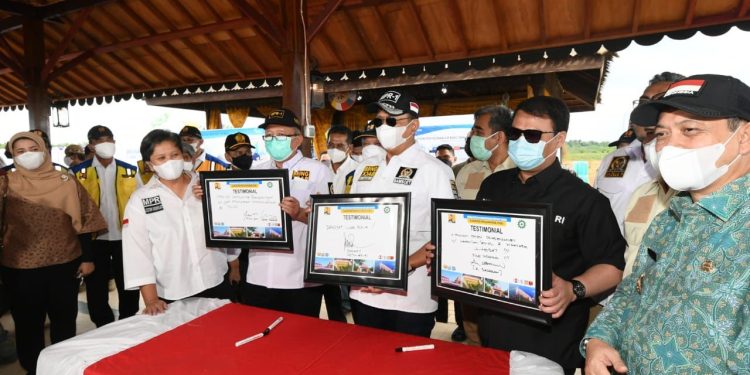 Tinjau Pembangunan Bendungan Sepaku Semoi, Bamsoet Optimistis Kebutuhan Air Bersih di IKN Kaltim akan Terpenuhi