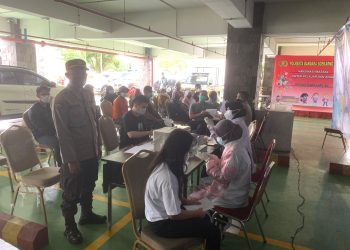 Gerai Vaksinasi Polresta Bandara Soetta Vaksin Puluhan Orang