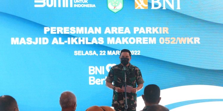 Datangi Korem Wijayakrama, Pandam Jaya Resmikan Area Parkir