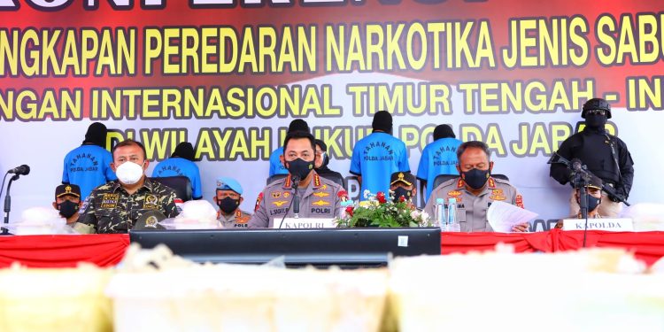 Ungkap Sabu 1,196 Ton, Kapolri: Kita Jaga Program Pemerintah Wujudkan SDM Unggul