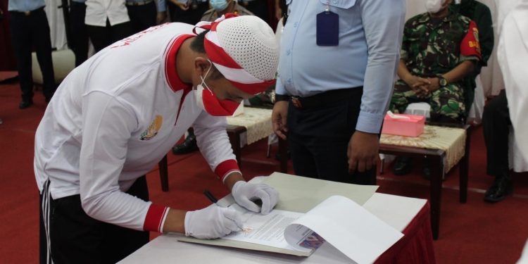 Jelang Lebaran, 10 Napiter di Lapas Narkotika Gunung Sindur Ikrar Setia ke NKRI