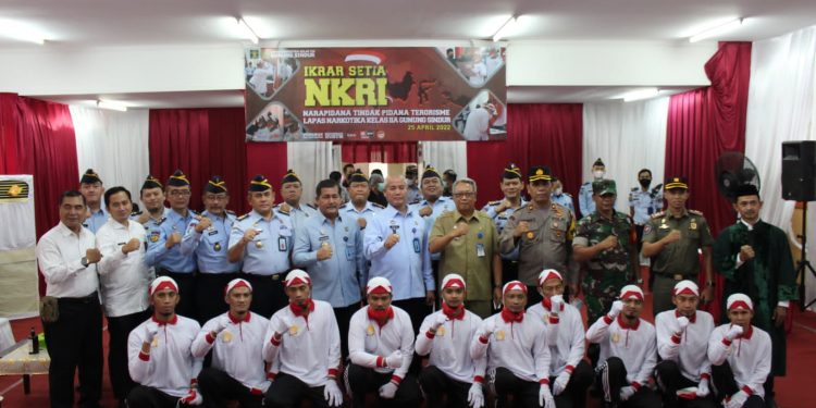 10 Napiter Ikrar Setia ke NKRI, DitjenPas Apresiasi Lapas Narkotika Gunung Sindur