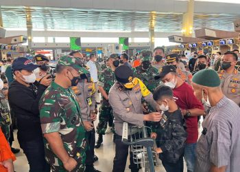 Polresta Bandara Soetta Monitoring Kunker Kapolda dan Pandam di Terminal III