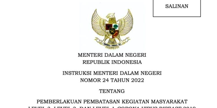 Aturan Terbaru PPKM Resmi Diterbitkan oleh Mendagri, Begini Bunyinya!