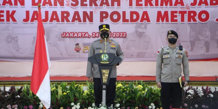 Kapolda Metro Jaya Pertama Kali, Pimpin Sertijab Kapolsek di jajaran Polda Metro Jaya