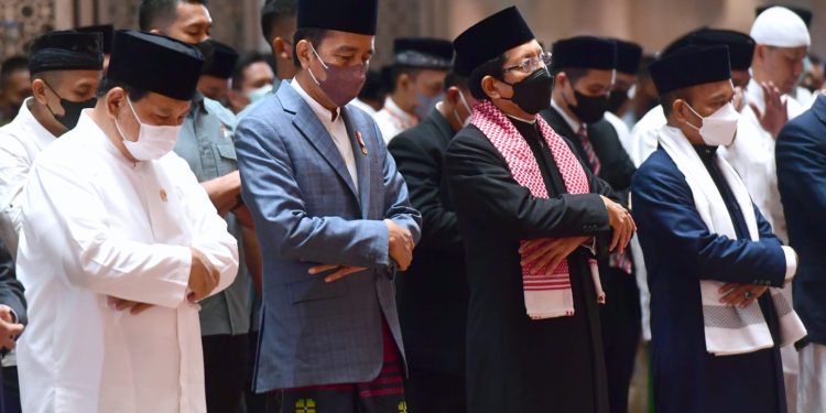 Presiden Jokowi Salat Id di Masjid Istiqlal