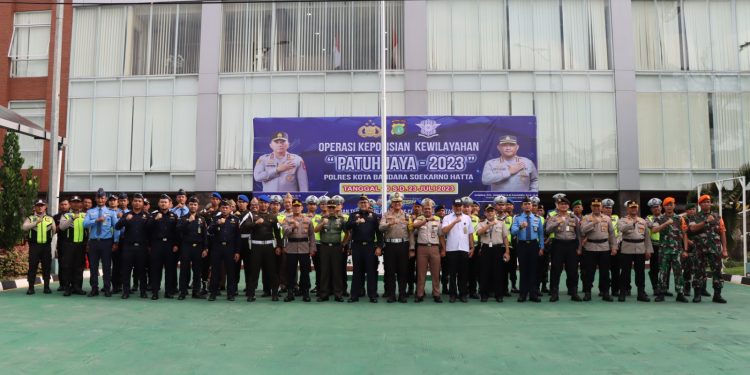 Awali Operasi Patuh Jaya 2023, Polresta Bandara Soetta Gelar Pasukan