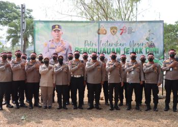 Polri Lestarikan Negeri, Polresta Bandara Soetta Adakan Penghijauan