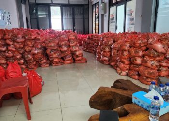 BRI Kantor Cabang Tangcity Salurkan 3.000 Paket Sembako Untuk Warga Kurang Mampu di Kota Tangerang