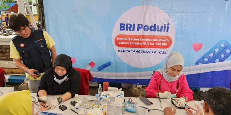 Kanca BRI Ahmad Yani Kembali Adakan Pemeriksaan Kesehatan Gratis