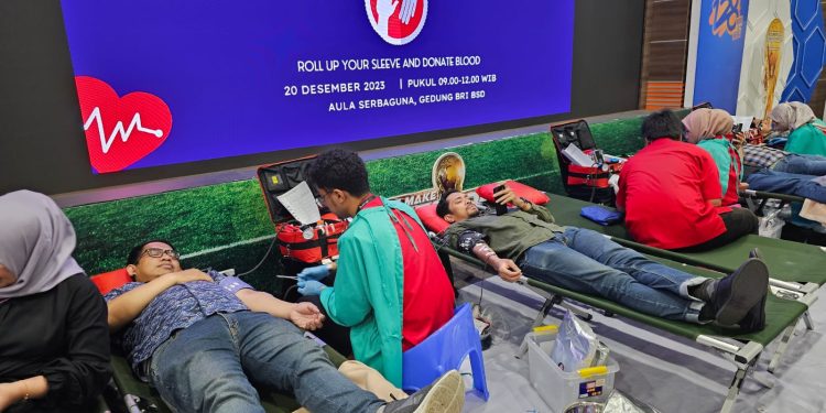 BRI Regional Office Jakarta 3 Sumbang 128 Kantong Darah ke PMI