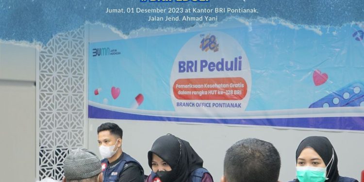 BRI BO Pontianak Kembali Adakan Pemeriksaan Kesehatan Gratis