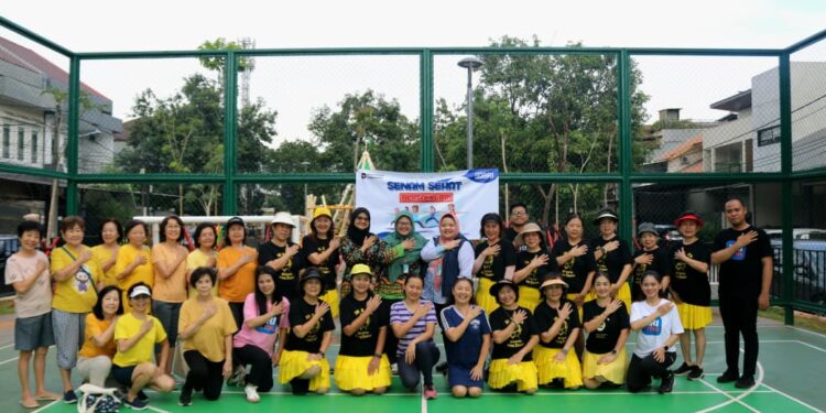 BRI Jakarta Daan Mogot Gelar Senam Bersama, Pererat Hubungan dengan Nasabah