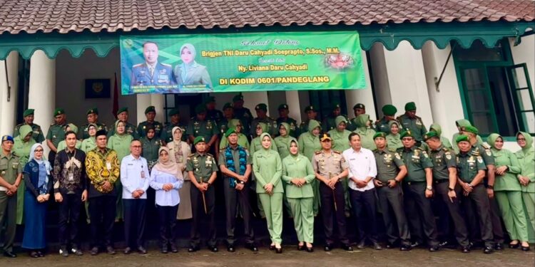 BRI Kanca Pandeglang Hadiri Kunjungan Kerja Danrem 064/Maulana Yusuf di Kodim 0601/Pandeglang