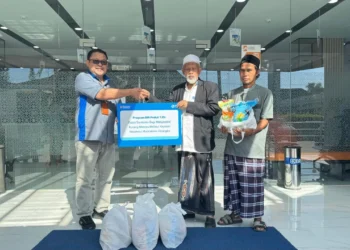 BRI BO Serang Salurkan Program BRI Peduli TJSL Paket Sembako bagi Masyarakat Melalui Yayasan Rodatul Muta’alimin Cinangka