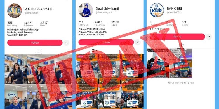 Masyarakat Wajib Waspada Modus Penipuan, BRI Tegaskan Pengajuan KUR tidak Ditawarkan Secara Online