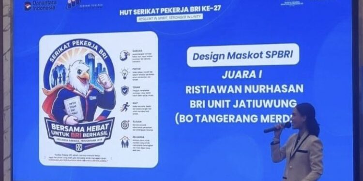 BRI Tangerang Merdeka Raih Juara 1 Lomba Desain Maskot HUT SP BRI ke-27