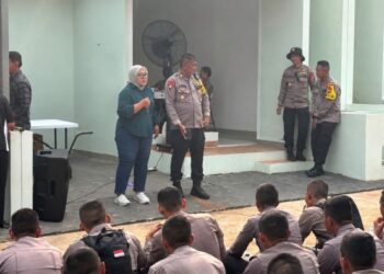 BRI Kanca Ciputat Sosialisasikan Produk BRIGuna Bersama Personel Brimob Yon C Ciputat
