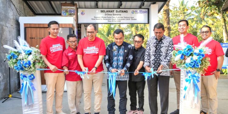Dukung Pariwisata Lebak, BRI Region 8 Jakarta 3 Resmikan Bantuan Fasilitas desa Brilian Sawarna