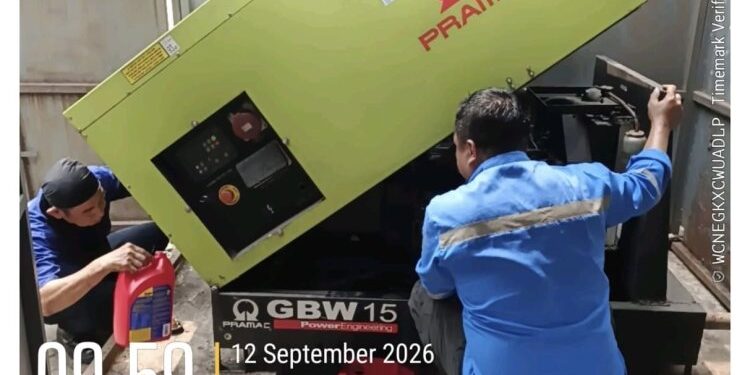 BRI KCP Graha Raya Laksanakan Maintenance Genset, Pastikan Kesiapan Sarana Pendukung Operasional