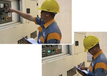 BRI KC Bintaro Laksanakan Maintenance Rutin Genset, Jaga Keandalan Operasional Kantor